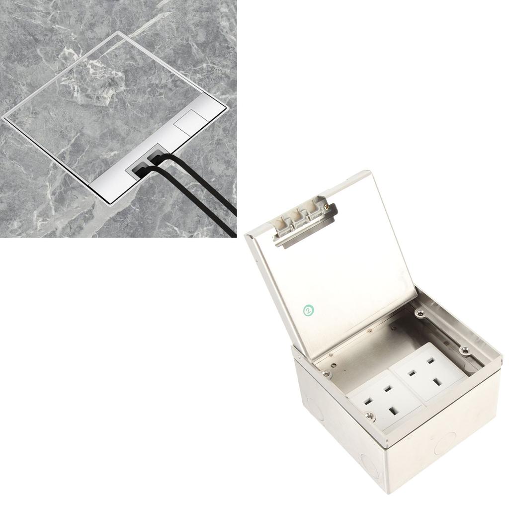 Power Strip Dual  Standard 3 Hole Sockets Connection Box Outlet Socket Receptacle AC