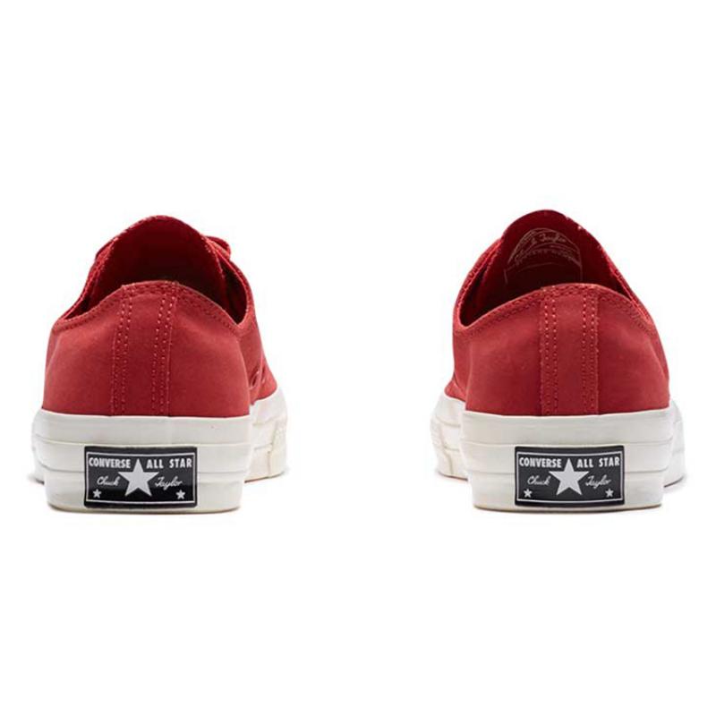 Converse 1970s round-toe lace-up low-top canvas shoes unisex nubuck red