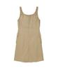 Covernat Woman Shirred Cargo Sleeveless Dress Beige
