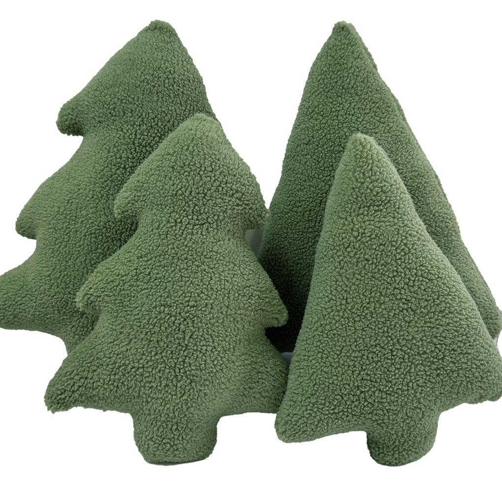Green Christmas Tree Pillow Adds Festive Atmosphere To Home Which Is Beautiful Blessing Plush Pillow diamond 30cm