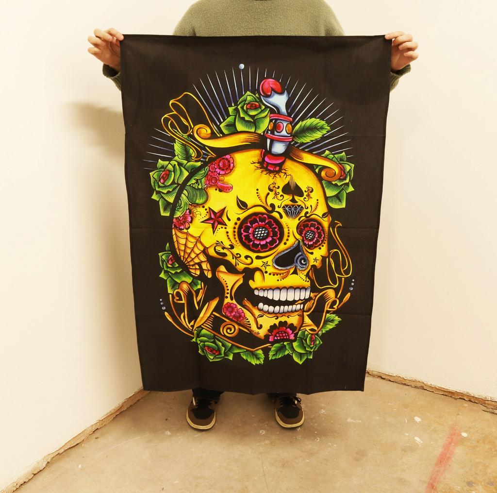 Cotton Wall Art (70x110cm) – Dead of the Dead Skull