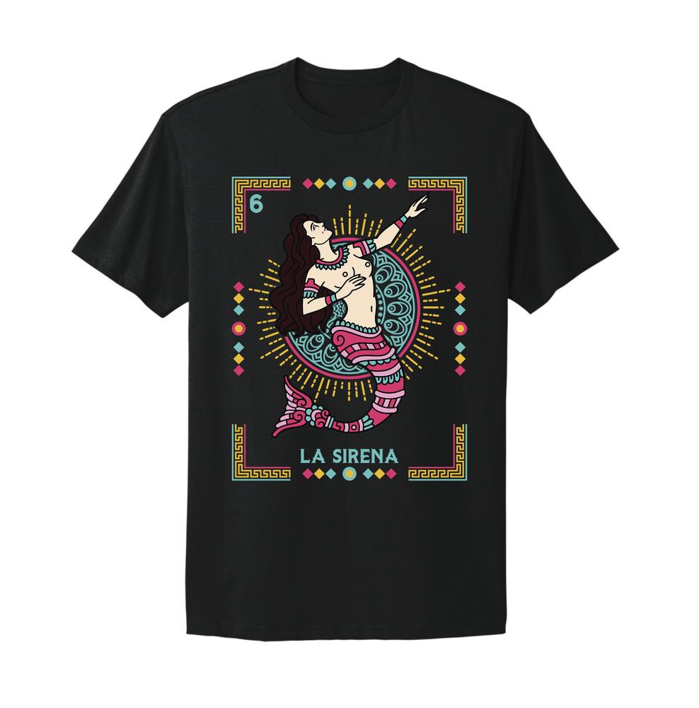 La Sirena Tarjeta Loteria Mexican Bingo T-Shirt Unisex T-Shirt XXL