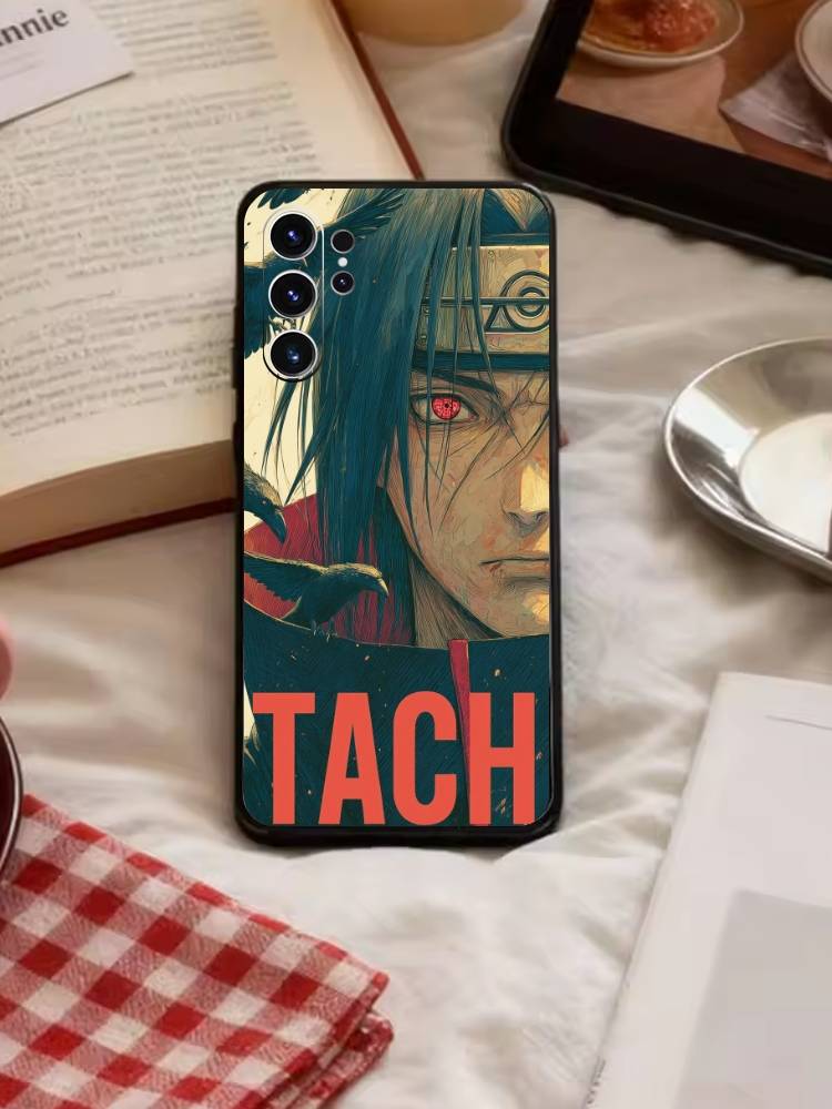 Anime M-Narutos Cover Phone Case For Samsung S26,S25,S24,S23,S22,S30,S21,Ultra,Plus,FE 5G Black Soft Cover