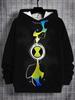 Felpa Casual per Bambini Stampa 3D Ben 10 Tutte le Stagioni Felpa Cool Pullover Top Abbigliamento Unisex Bambino Bambina Felpe