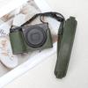 PU Leather Camera Case Ricoh GR3 GR3X GR4 Compact Digital With Adjustable Strap Shoulder Wrist