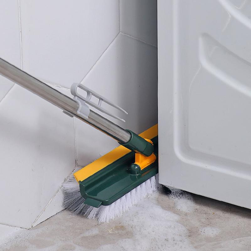 Floor Scrub Brush 3 In 1 Long Handle Removable Adjustable Wiper Broom Tools Tile Magic Squeegee Cleaning Kitchen Bathroom Brush