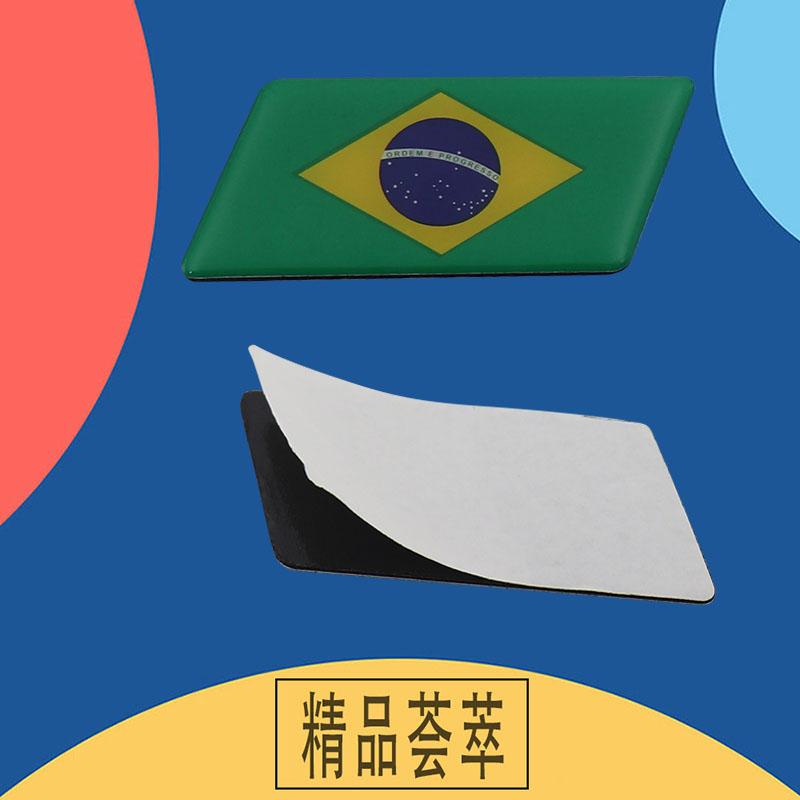 3D Premium Brazil Brazilian National for Laptop Wall car Engine Hood Fender trunk Tail Rear Decal Emblem Badge Sticker