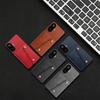 Vintage Leather Card Holder Phone Case for Xiaomi Poco F7 Card Pockets Dual Snap Buttons Flip Wallet Shell