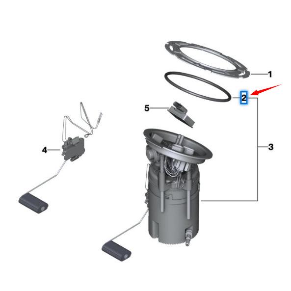Gummipakning for drivstoffpumpe for BMW X3 F25