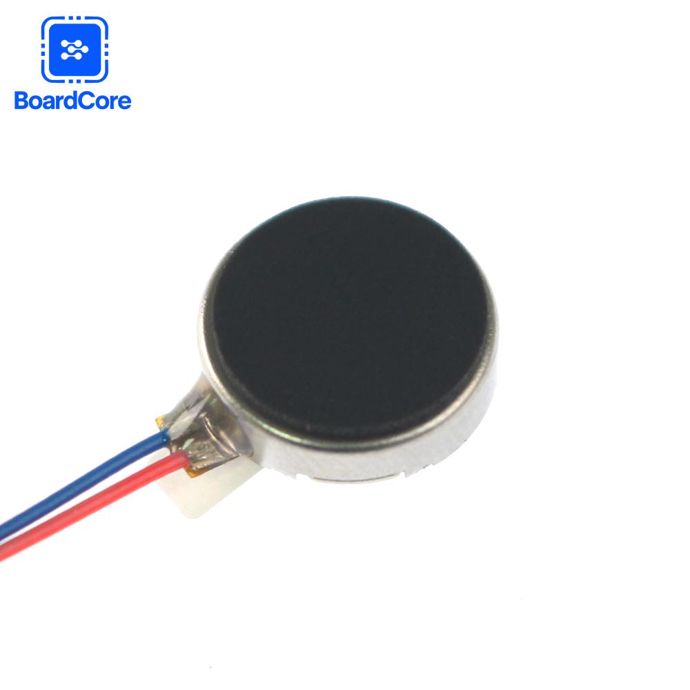 5 Stück Mikro-Vibrationsmotor 3V 12000 U/min Flacher Münzknopf-Typ DC-Vibrationsmotor 1027 1030 für Mobiltelefon Pager Tablet
