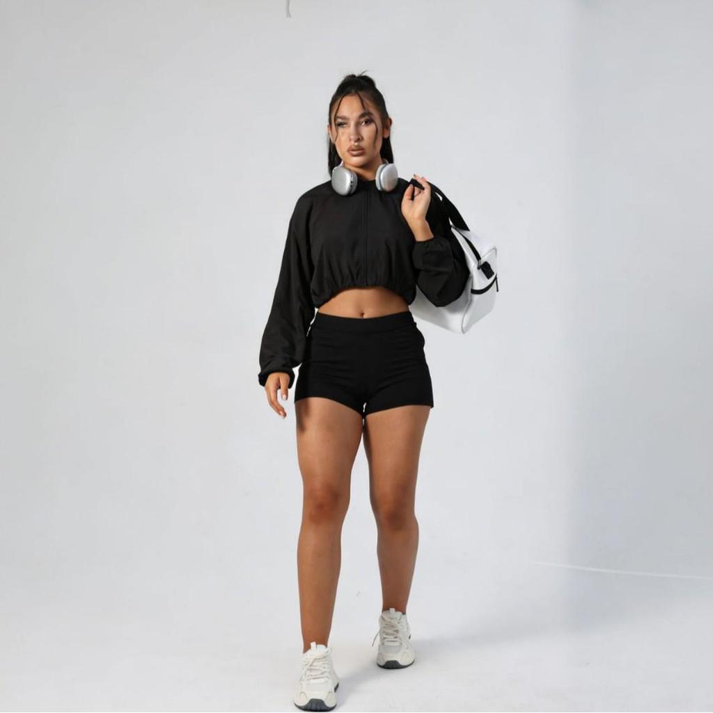 Transgraniczny Kardigan ALO z Kołnierzem Stojącym Ochrona Przeciw Słońcu Dwustronne Spodnie Sukienka Zestaw do Jogi