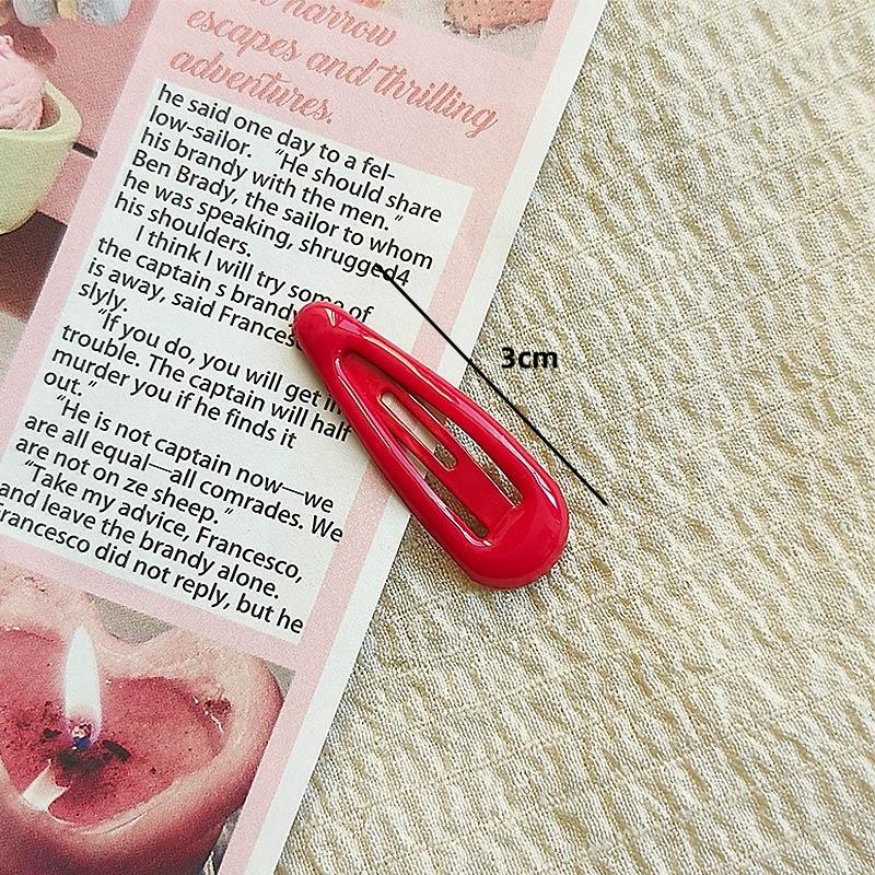 3cm Oil Drop Baby BB Clip Glossy Simple Cute Children's Small Non-Damaging Hair Clip Side Bangs Clip