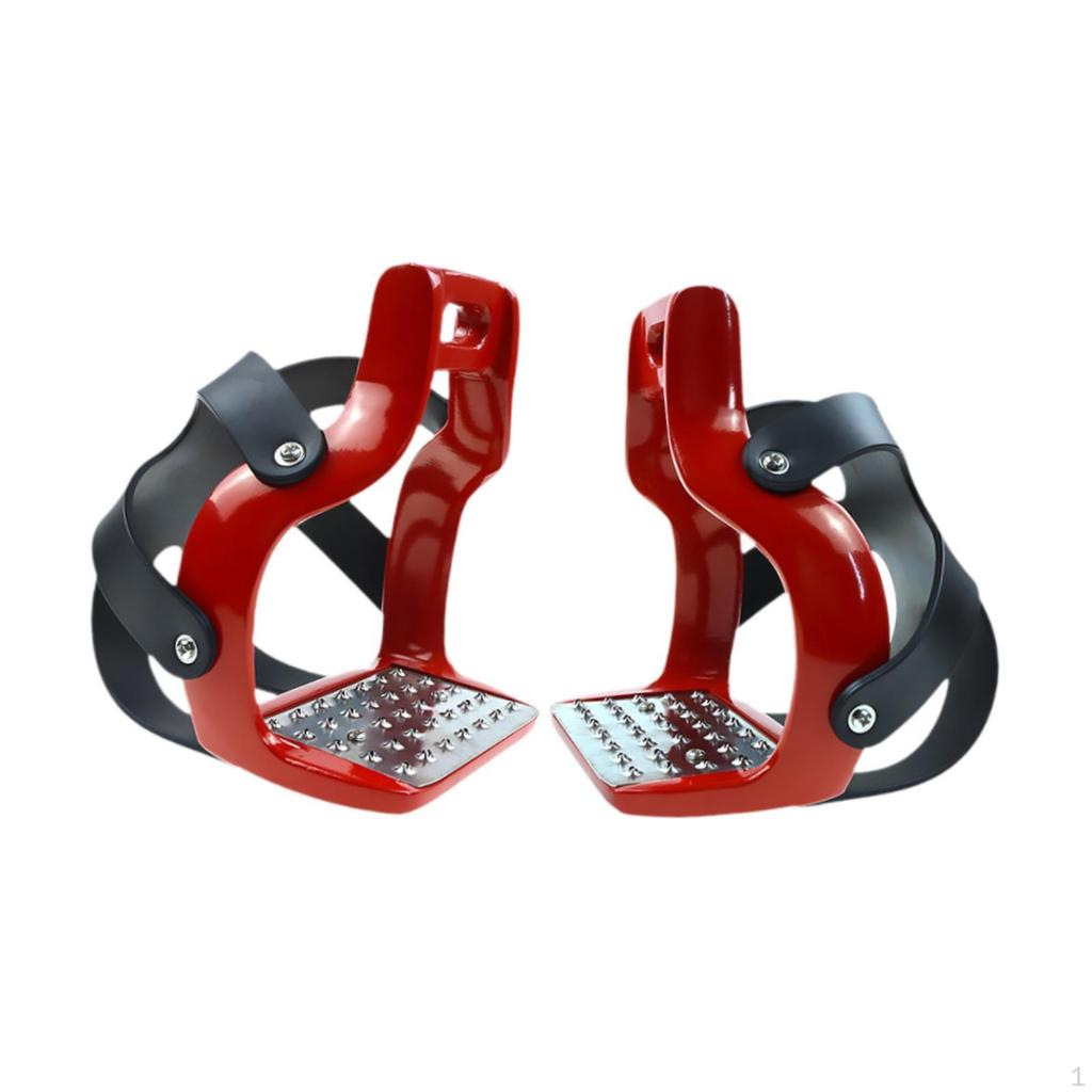 2 Pieces Horse Riding Stirrups Equestrian Equipment Accessories Replacement Outdoor Sports Repairing