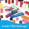 Learning Resources MathLink Series Cubes, Large Capacity, 200-Piece Set, LER9291, Authentic