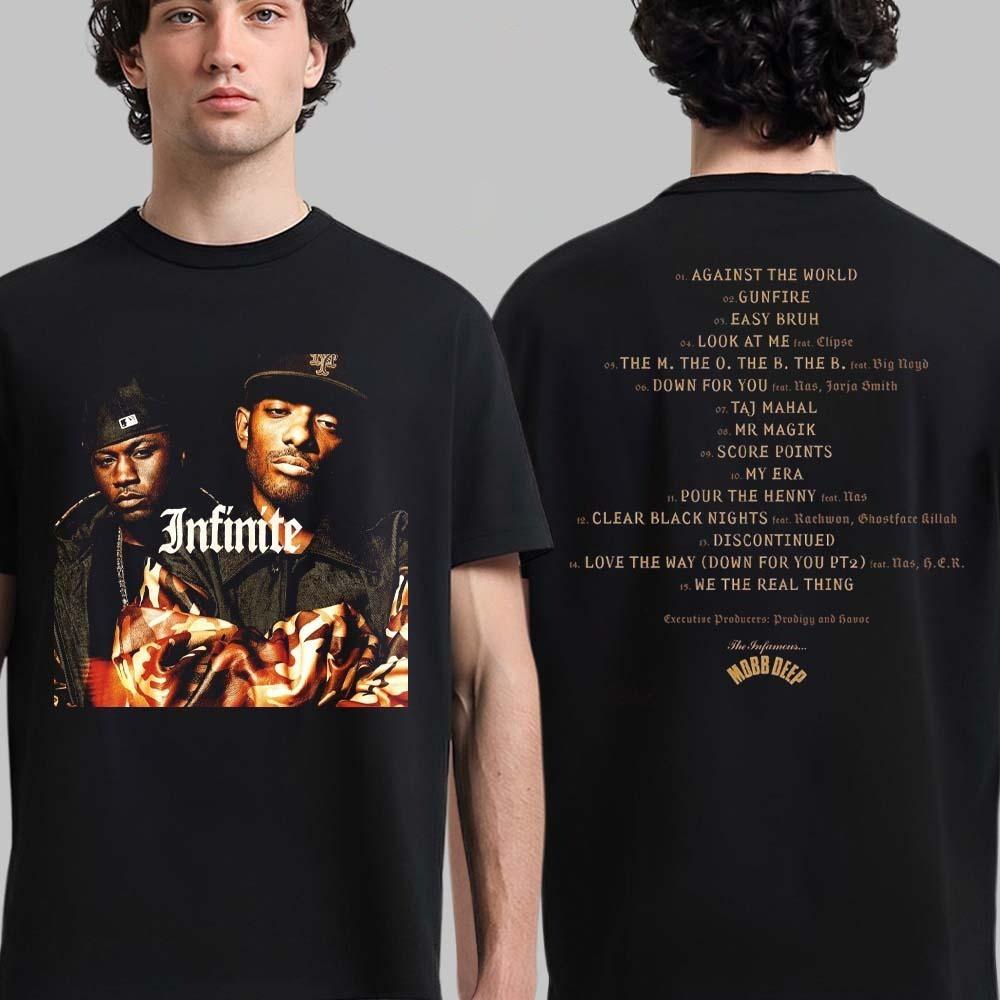 Mobb Deep Обложка альбома Infinite Футболка с треклистом двусторонняя M
