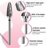 Universal Fit Tungsten Nail Grinder Bit With Ergonomic Texture For Secure Grip And Rapid Nail Polishing Removal