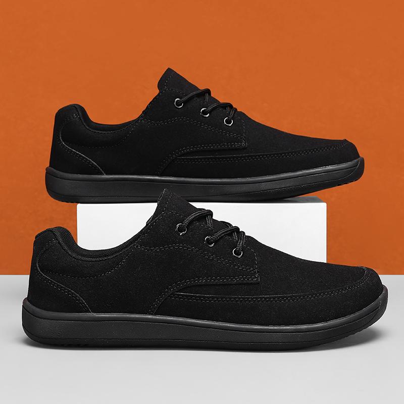 TUINANLE Schuhe mit breiter Zehenbox: Herren Outdoor Übergröße Schwarz Weite Zehenpartie Freizeit-Sneaker Größen 39–48