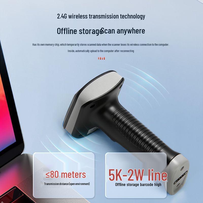 Motorola MS50W Wireless 1D 2D Barcode Scanner