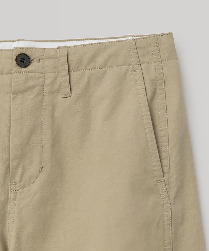 ANOTHER OFFICE WOMEN W. Peachskin Curved Pants (Light Khaki)