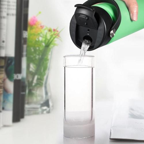 Aoitoque Ersatz-Silikon-Klappdeckel für Hydro Flask, Kaffeedeckel, 18oz, 32oz, 40oz, Schwarz