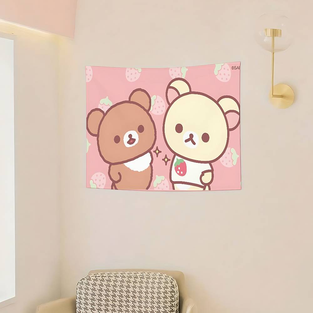 CartoonHRilakkumasKawaii Flags Room Decor Outdoor Decors Personalized Items Flags For Bedrooms Home Funny