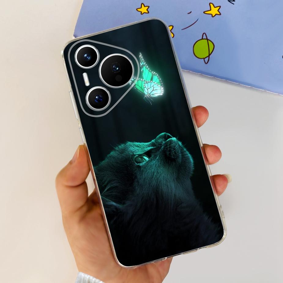 For Huawei Pura 70 Pro Plus Case Stylish Painted Cover Clear Silicone Phone Cases For Huawei Pura 70 Pro Pura70 Pro+ Soft Fundas
