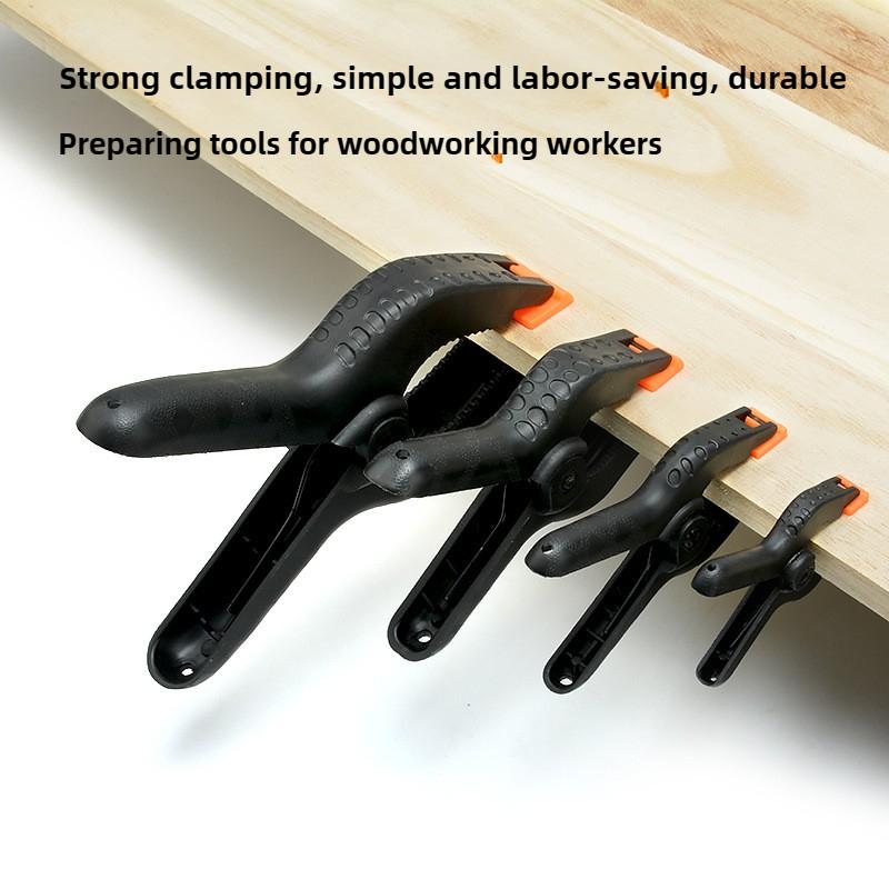 Quick-Release Plastic Spring Clamps - 2.4-Inch A-Shape Carpentry Clamps with Heavy-Duty Welded Fastening & Photo Attachments