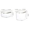 Press Type Desktop Trash Convenient Plastic Transparent Storage Box Desk Organizer Office Supplies