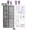 Stamping Plates Set Bows Flowers Lace Design Manicures Decoration Metal Plate Transfer Sweet Series Template