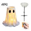 Cute Ghost Decoration Halloween with 8-Mode Remote Control LED Light Candy Bowl
