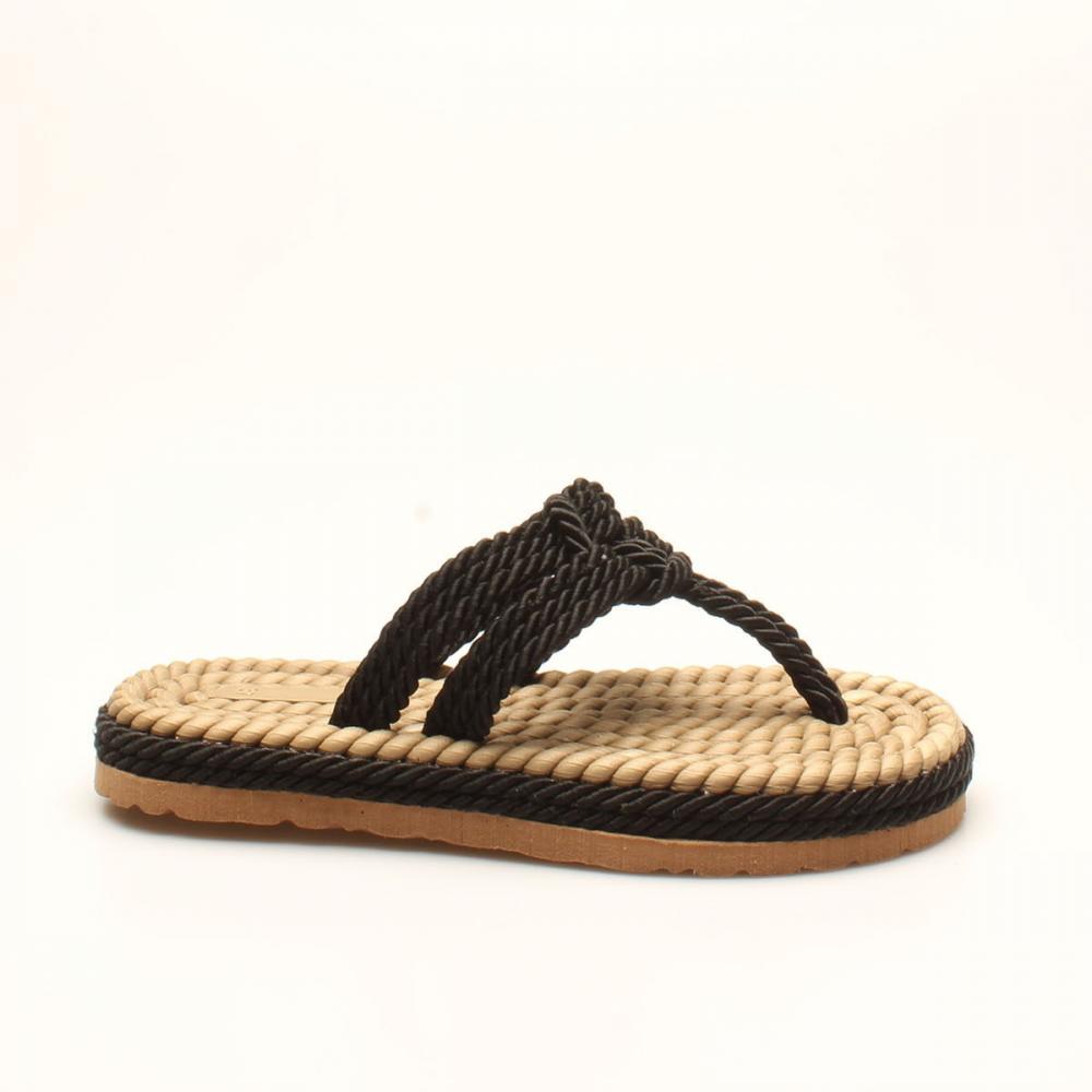 Black Rope Rope Women's Sandals