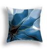 Home Decor Blue and Gold Abstract Pattern Throw Pillow Pattern Cushion Cover Suitable for Sofa Bedroom Car Pillow Cover