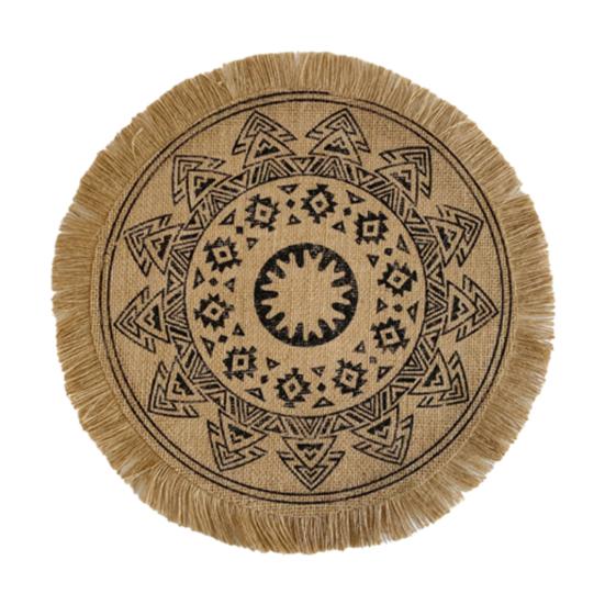 

Килимки з ротанга Теплоізоляція Льон ручної роботи Обідній стіл Нековзкий килимок для кухні 9