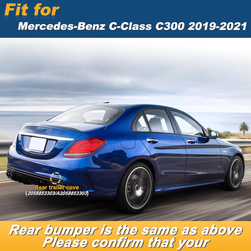 Rear Bumper Tow Hook Cap Towing Eye Cover For Mercedes-Benz C-Class C300 2019-2021 2058853303 A2058853303 Car Accessories