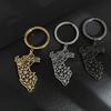 Stainless Steel Peru Map Keychain Maps Pendant Key Chains Ring for Women Men Car Accessories Jewelry Party Gifts Wholesale