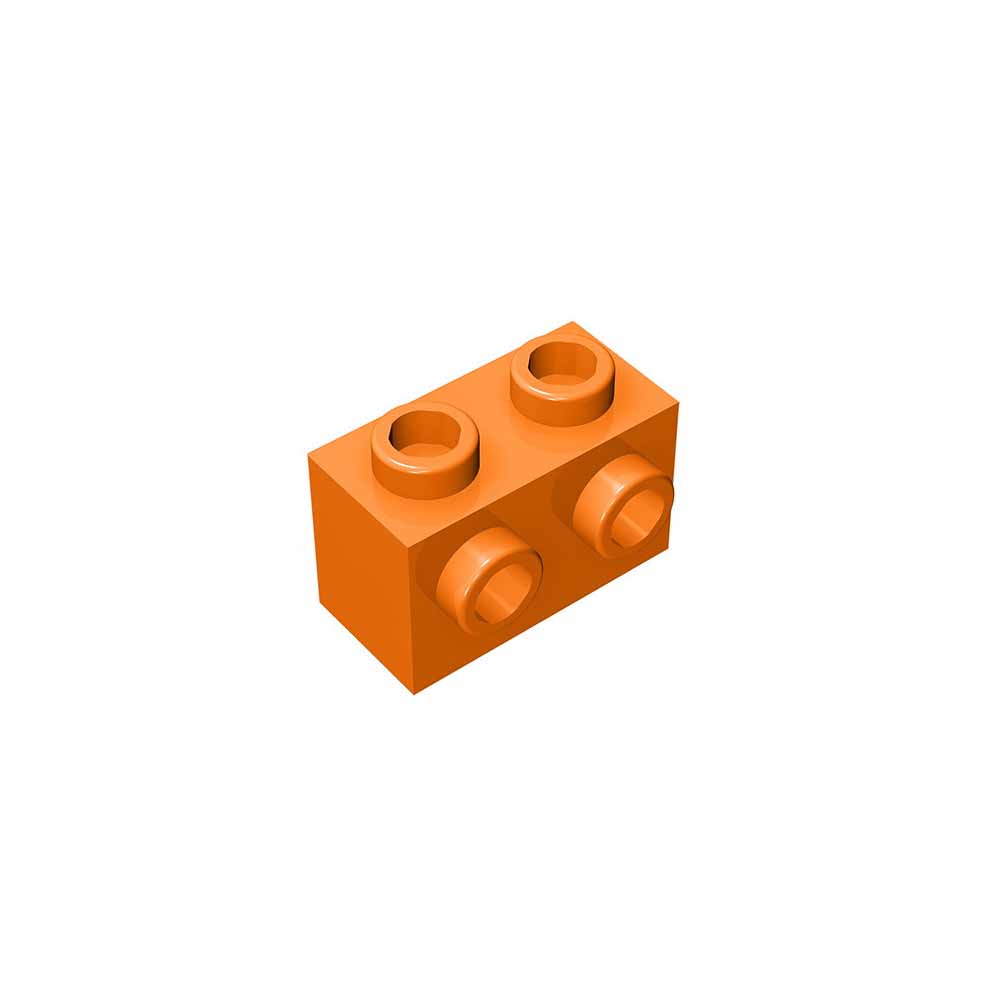 55 Stück MOC-kompatible 11211 Bausteinteile, 1x2 einseitig mit herausragendem Adapterstein, DIY Kinderspielzeug Geschenk