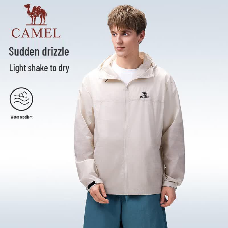 Camel Men's Hooded Windproof Sun Protection Jacket