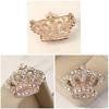Rhinestone Style Brooch Pin Crown Design Breastpin Vintage Wedding Gift KTJ