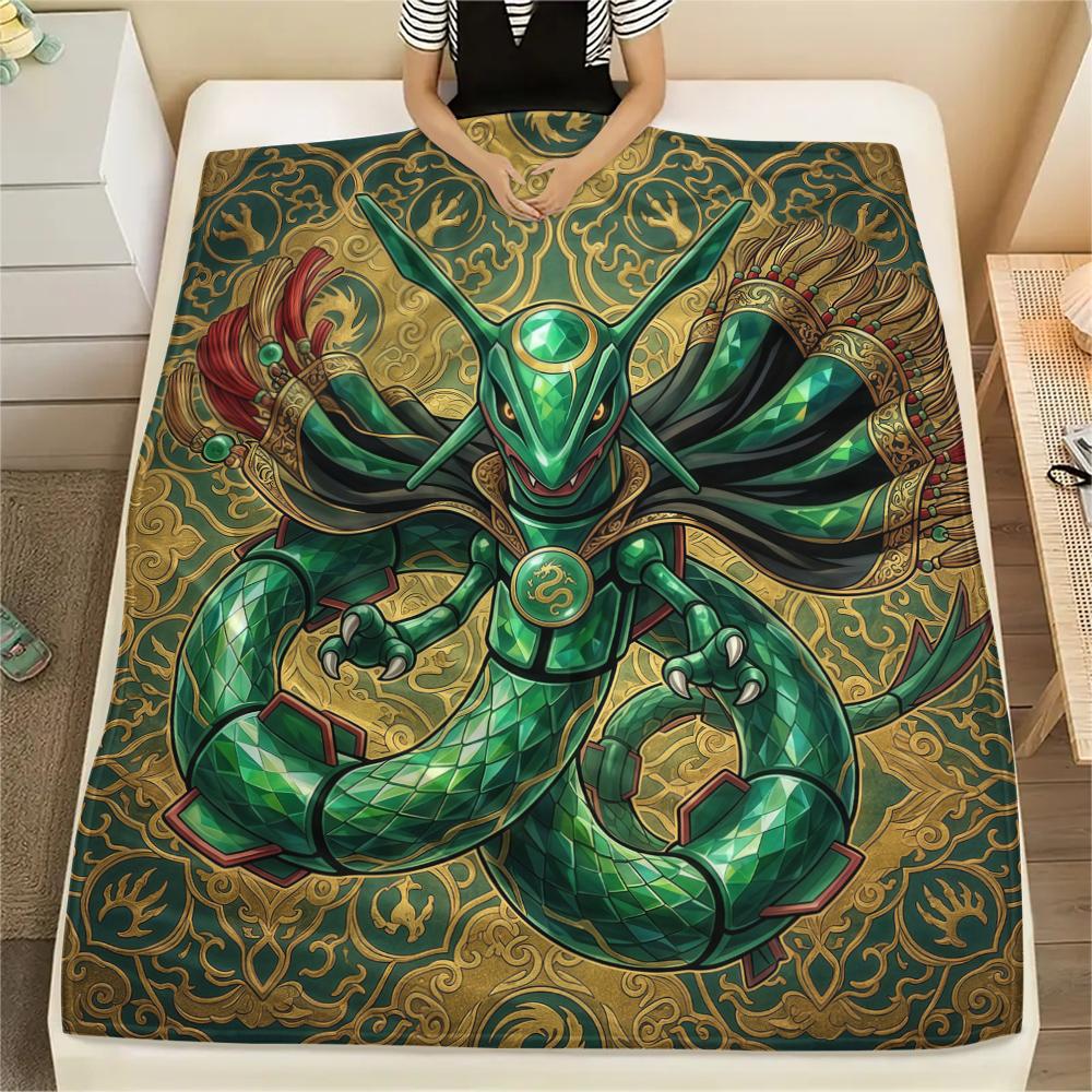 

Cute Pokémon Print Flannel Blanket, Warm Comfortable for Bedrooms, Sofas, Beds, Chairs, Picnics, Travel -HE35 75x90cm