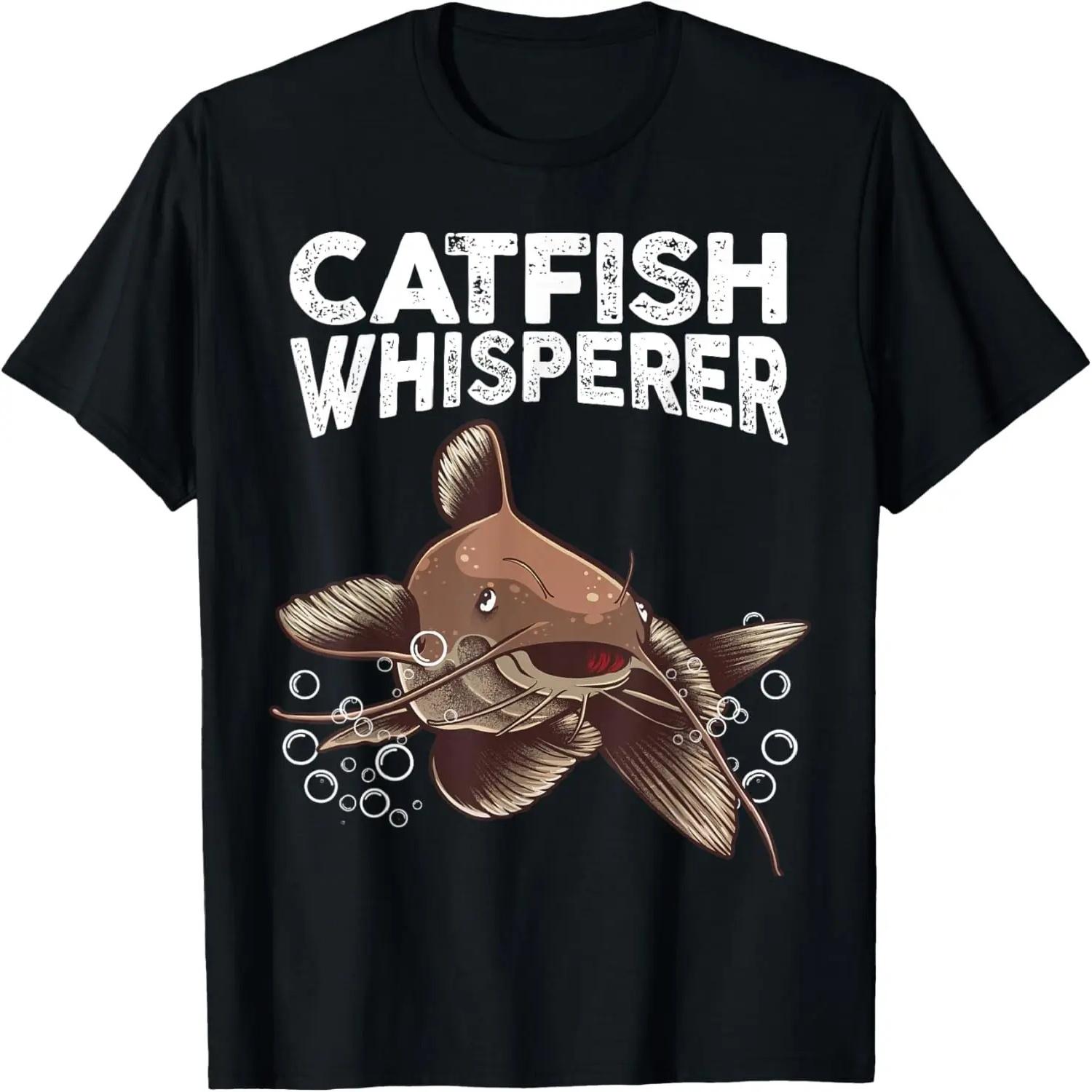 

Funny Catfishing Design Men Women Catfish Hunter Whisperer T-Shirt XXXXXL різнокольоровий