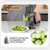Kitchen Slicer Handheld Roller Vegetable Shredder Stainless Steel Blades BPA-free Tool Food