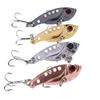 Micro-ObjectVIBFake Fishing Lure3-7-11Three-Hook Hard Bait Electroplated Lure Bait Universal for Freshwater Bass and Pike