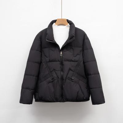 Leichte Daunenjacke Damen Neu Kurz Mode Klein Locker Stehkragen Warm Wintermantel