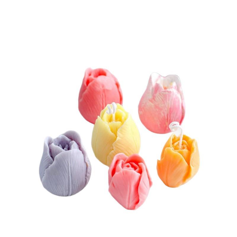 Tulip Rose Silicone Mold for Fondant, Chocolate, Cake Decorations, and Aromatherapy Candles