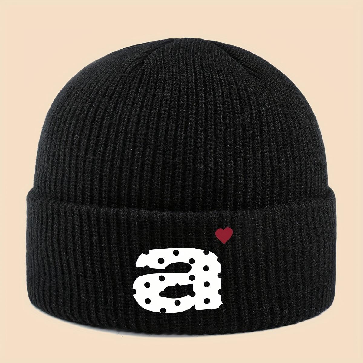 Unisex outdoor casual Knit cap autumn and winter warm outdoor trend Bonnet ski cap чёрный