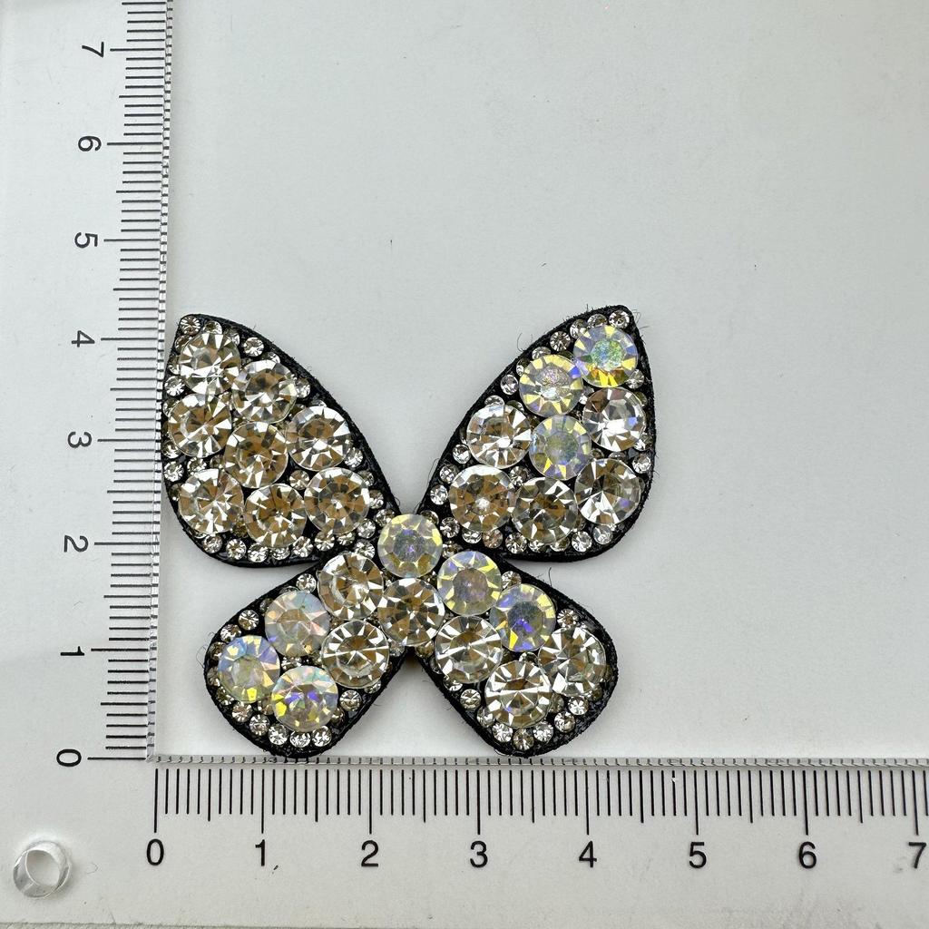 Butterfly Rhinestone Fabric Hair & Shoe Accessories for Children