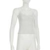 Skinny Lace Patchwork Strap Cropped Tops Women Summer Sexy Mini With Bow Camisole Holiday Beach Basic Clothes