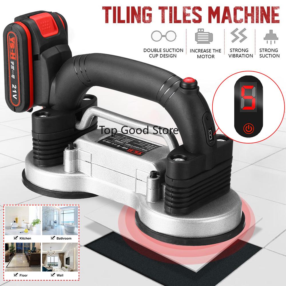 Tiling Tiles Machine Tiles Vibrator Suction Cup Adjustable Protable Automatic Floor Vibrator Leveling Tool 28x18cm