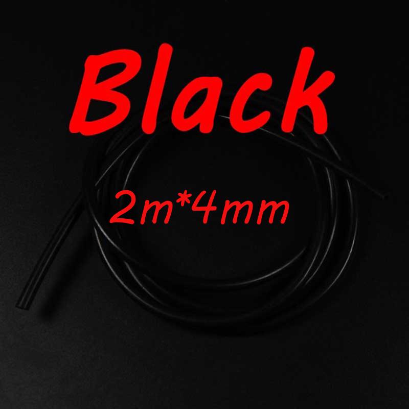2 Meter 4mm Soft Rigging Tube Fly Tying Material Fishing Bait Clear Pink Blue Yellow