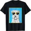 Weizenterrier Porträt Pop Art Hund mit Sonnenbrille T-Shirt